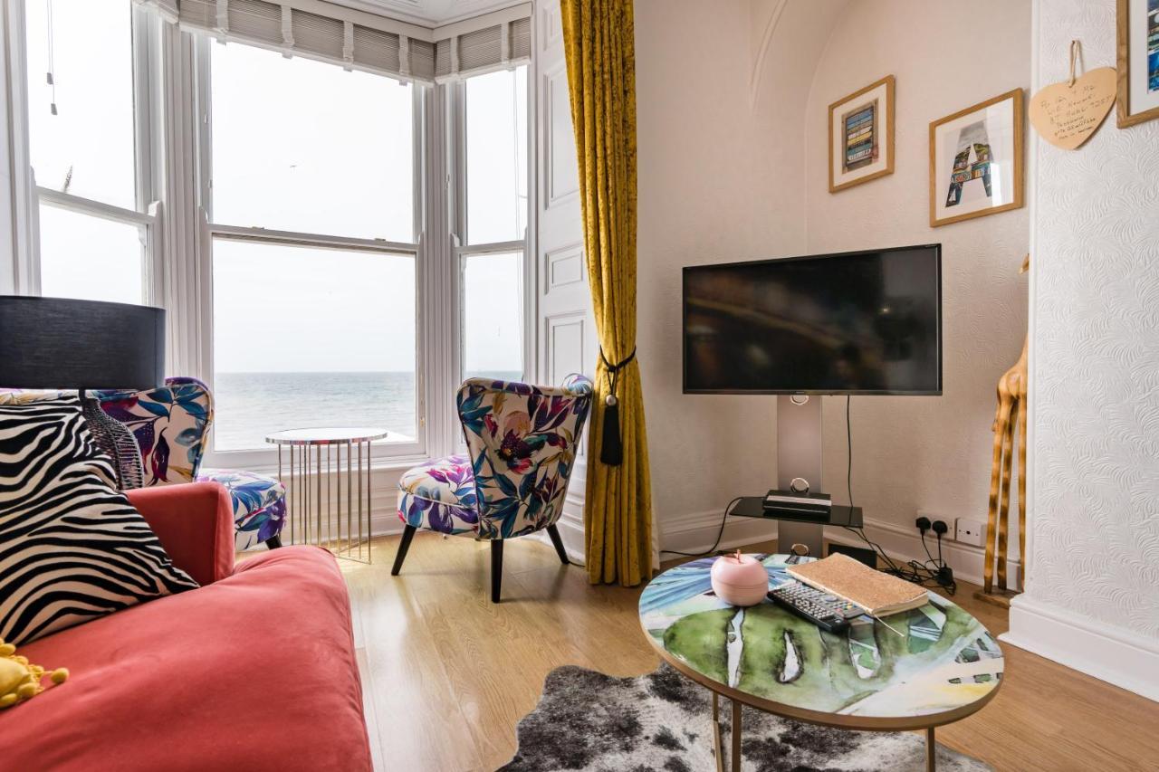 Sea View Ar Lan Y Mor Luxury Apartment Aberystwyth Eksteriør billede